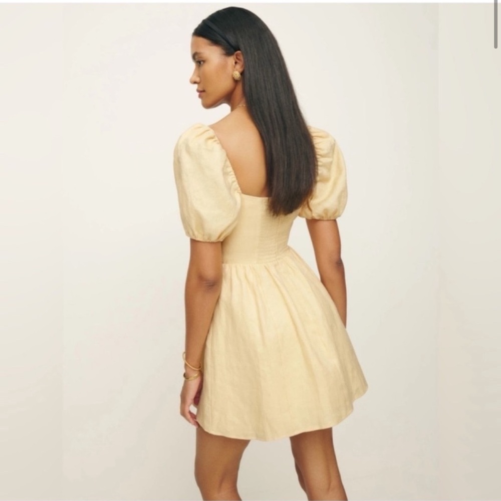 Reformation malvina linen mini dress NWT 12 - Picture 2 of 6